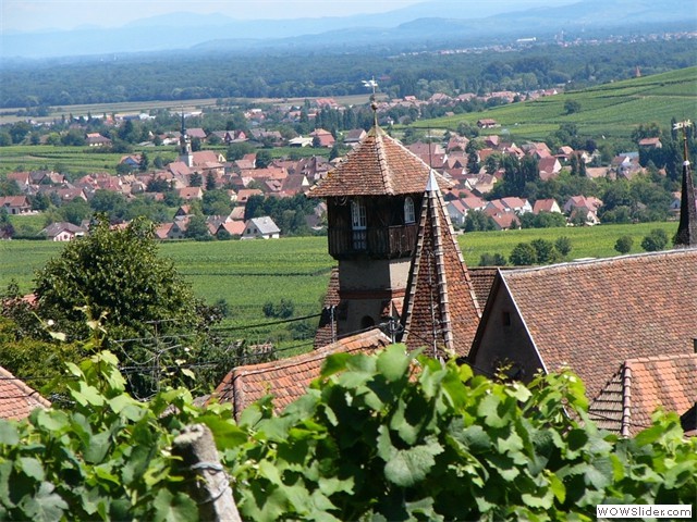 Gueberschwihr, vue sur la plaine d'Alsace